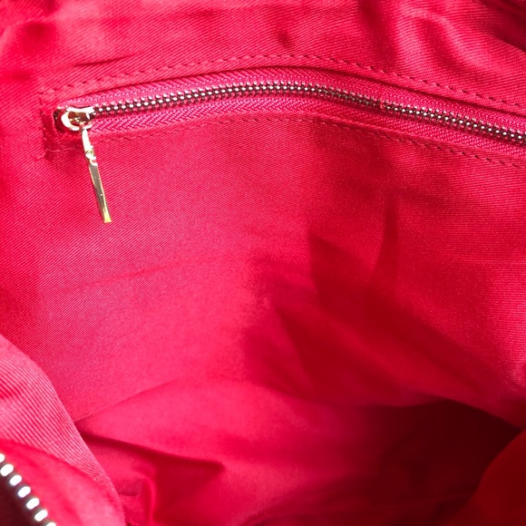 NWOT-BCBG Paris Red Crossbody w/ Removable Strips - Picture 6 of 9